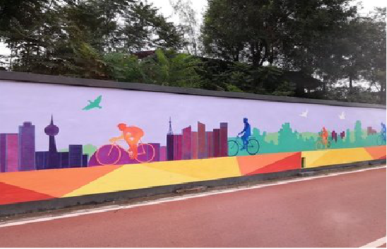 安吉墙体彩绘-围墙