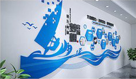 安吉海浪主题文化墙如何设计？