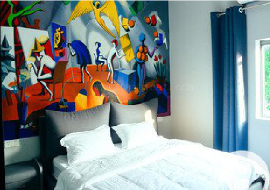 安吉对于酒店的墙体彩绘而言更注重哪些方面？