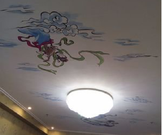 安吉如何快速绘制天花板上的手绘墙？