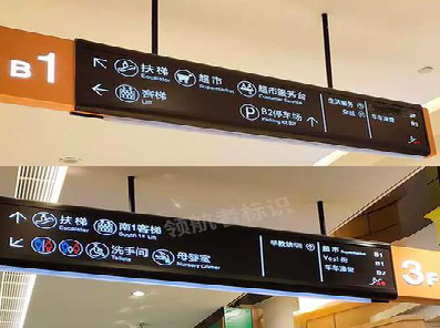 安吉如何通过商场标识牌引导客流分布？