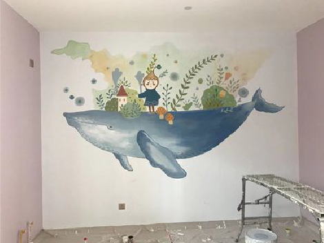 安吉手绘墙的特点及优势。